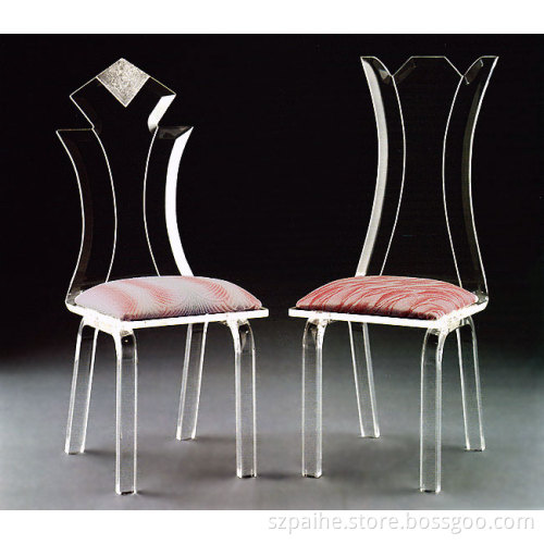 Plexiglass Transparent LED Dining Chair (CY910 &911)